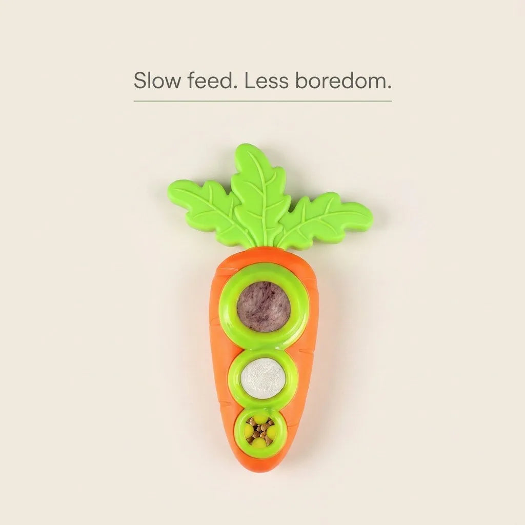 Slow feed, less boredom